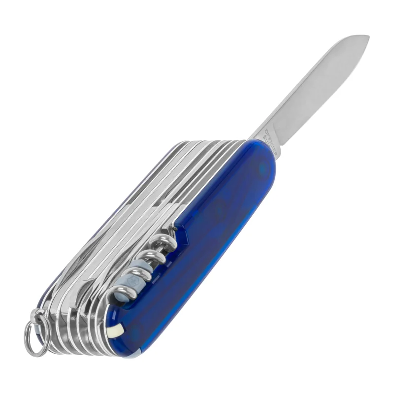 Nóż kieszonkowy Victorinox Swiss Champ - Przezroczysty Niebieski