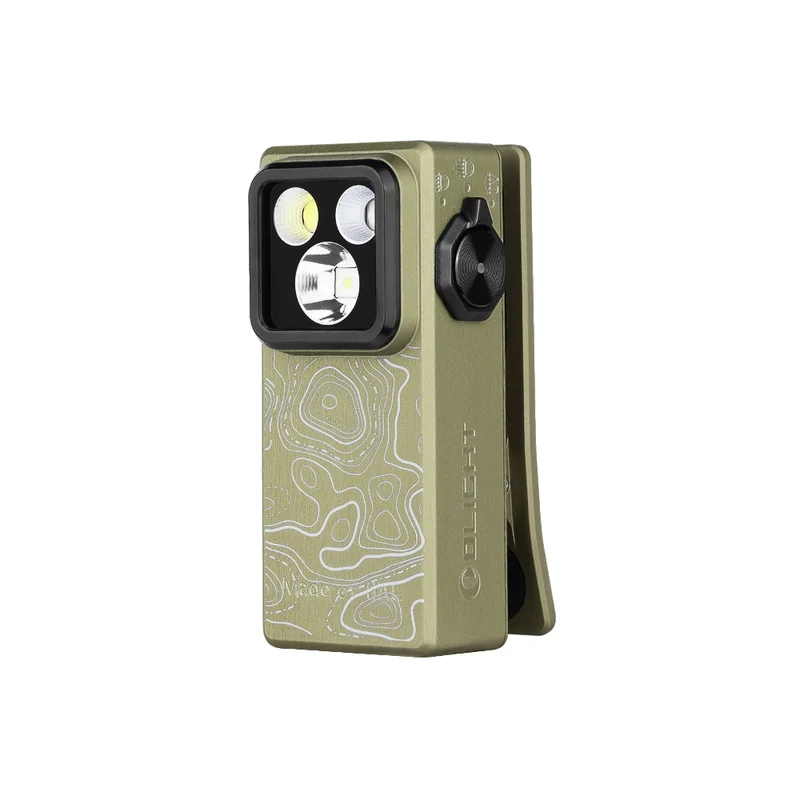 Latarka akumulatorowa Olight Oclip Ultra Olive Topo - 530 lumenów